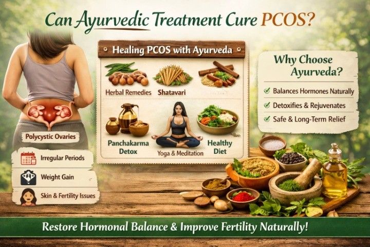 Can Ayurvedic Treatment Cure PCOS through natural Ayurvedic remedies, lifestyle changes, and hormone balancing therapies