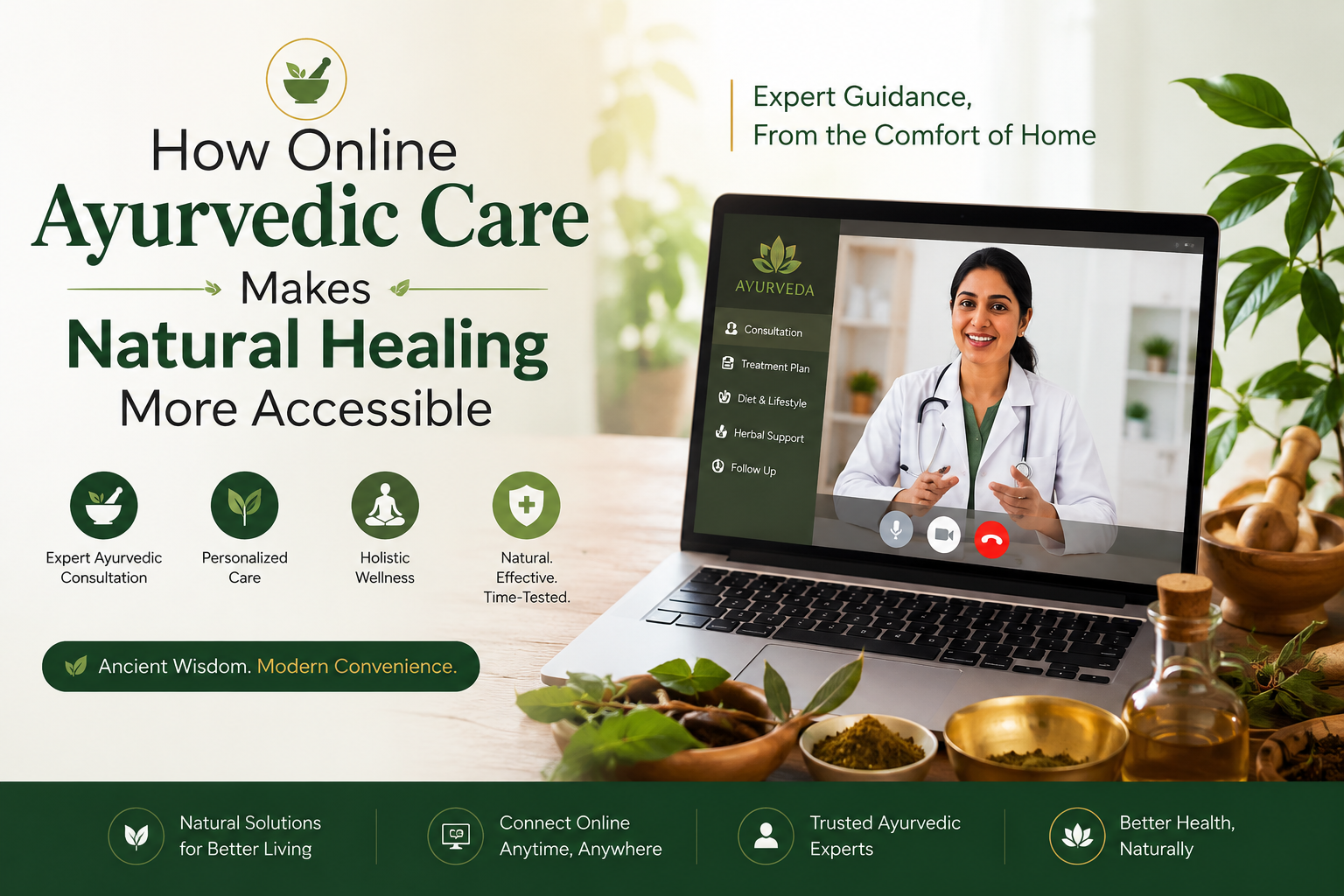 How Online Ayurvedic Care Makes Natural Healing More Accessible