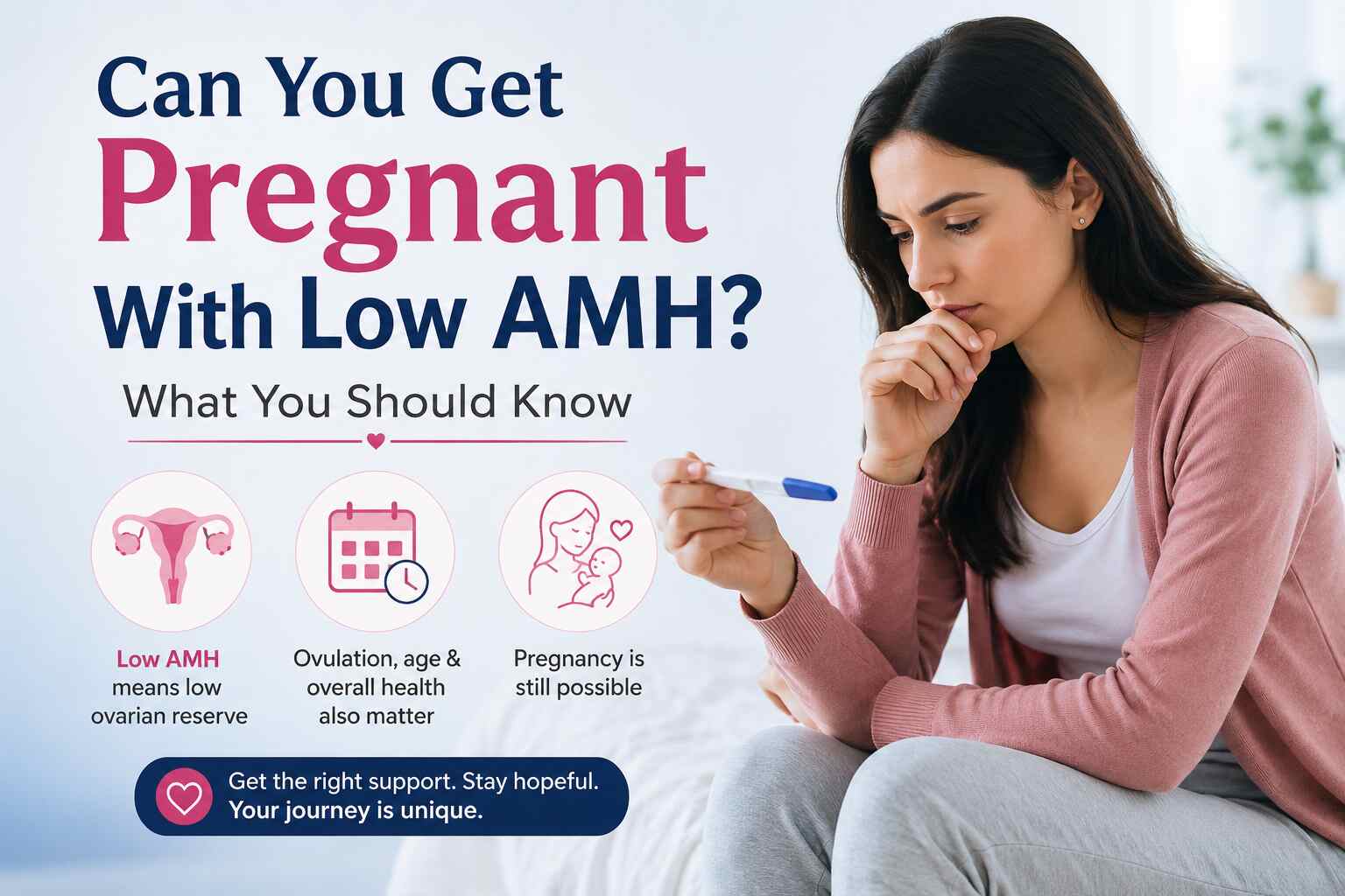 can you get pregnant with low AMH